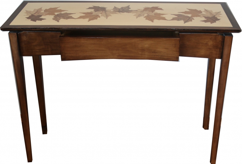Maple Leaf Sofa Table 40w x 14d x 30h inches