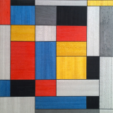 Composition No II after Piet Mondrian 40 x 40 cm