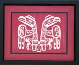 Haida Flag Raven and Eagle 33w x 25h cm